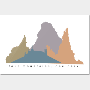 Four Mountains, One Park Posters and Art